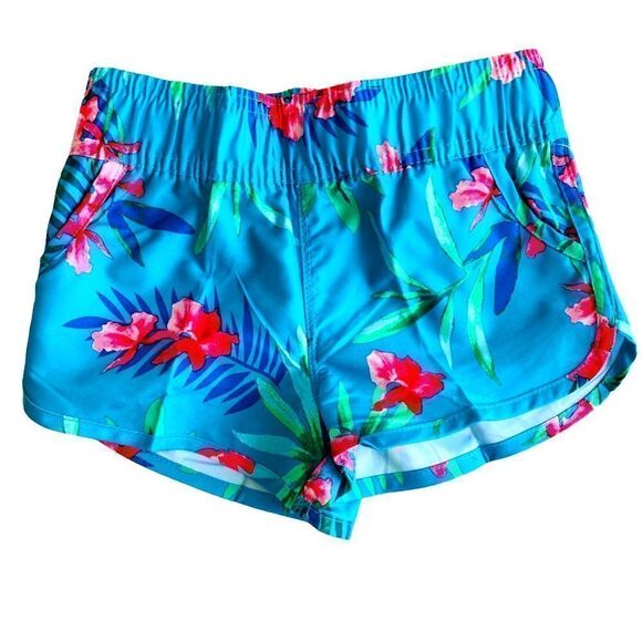Kanu Surf Girl’s Sandy Quick Dry UPF 50+ Blue Floral Boardshort Size 4 NWT - Picture 5 of 6